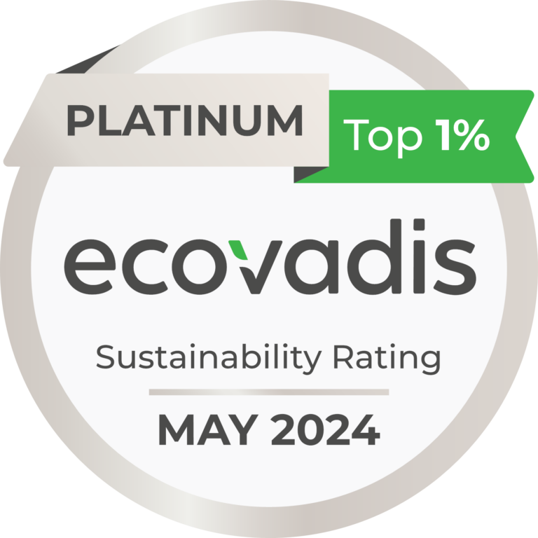 médaille Ecovadis platinum 2024