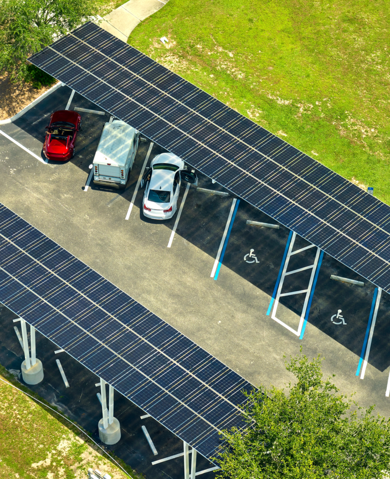 Parking with Solar on the roof